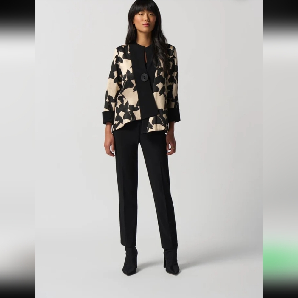 Joseph Ribkoff Black and Cream Jacket